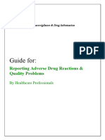 Guide For Reporting Adverse Drug Reactions Quality Problems