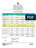 Cdes Class Program 3-6-1