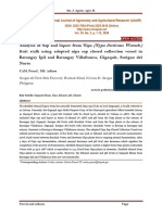 Analysis of Sap and Liquor From Nipa (Nypa Fruticans Wurmb.) Fruit Stalk Using Adopted Nipa Sap Closed Collection Vessel in Barangay Ipil and Barangay Villafranca, Gigaquit, Surigao Del Norte