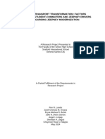 Public Transport Transformation Factors Affecting Student-Commuters and Jeepney Drivers Regarding Jeepney Modernization