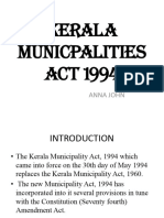 Kerala Municpalities Act 1994