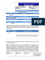 REG-SST-001 Reglamento de Higiene y Seguridad Industrial INDUTRIAS SYS SAS