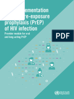 WHO Implementation Tool For Pre-Exposure Prophylaxis