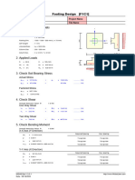 Midas/Setf: Footing Design (F1C1)