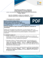 Guía de Actividades y Rúbrica de Evaluación - Unidad 1 - Tarea 2 - Utilizando Aplicaciones y Plataformas Ofimáticas en Línea