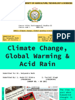 Climate Change, Global Warming & Acid Rain