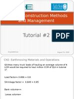 Ce417 - Tutorial 2