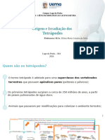 Aula Origem e Radiação Dos Tetrapodes