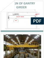 Design of Gantry Girder