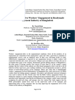 Factors Related To Workers' Engagement in Readymade Garment Industry of Bangladesh