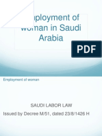 Employment of Woman in KSA