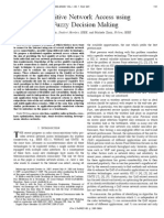 Cognitive Network Access Using Fuzzy Decision Making: Nicola Baldo, Student Member, IEEE, and Michele Zorzi, Fellow, IEEE