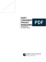 EQOE - Fundamental of Project Management