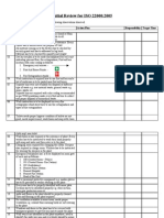 Initial Review For ISO 22000:2005: S. No. Observation Action Plan Responsibility Target Time