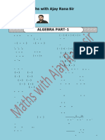 New Algebra by Ajay Rana Sir PDF