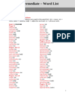 Life Intermediate Wordlist