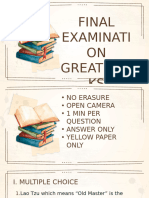 Final Exam Greatbooks