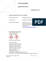 MSDS 5015 Detergente Multiusos