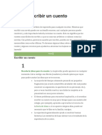 El Cuento Es El Medio Perfecto de Expresión para Cualquier Escritor