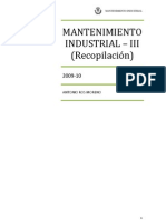 Mantenimiento Industrial (Recopilación - III Ejecución)