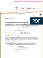 MCSE Syllabus: ISO 9001:2008 Certified Company