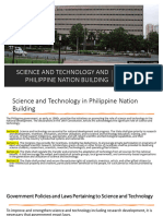 9. Science and Technology and Philippine Nation Building