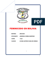 Feminicidio en Bolivia