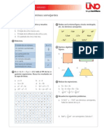 Reducción de Términos Semejantes