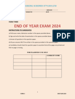 FORM 3 2024  END OF YEAR EXAMS