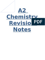 A2 Chemistry Revision Notes