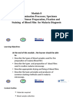 Module 9- Specimen collection, smear preparation, fixation and Staining of BF