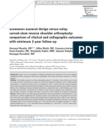 Grammont humeral design versus onlay curved-stem reverse shoulder arthroplasty- comparison of clinical and radiographic outcomes with minimum 2-year follow-upmerolla2017