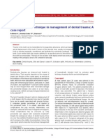 Extrusion Splint Technique in Management of Dental Trauma: A Case Report