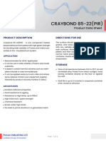 Crayboand 8522 PIR Duct Adhesive TDS