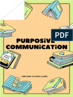 Purposive Communication Lesson 1