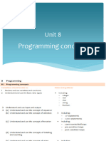 Unit 8 Programming