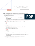 Examen Matemáticas 2017 Con Soluciones