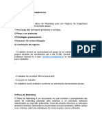 Trabalho de Empreendedorismo - Plano de Marketing