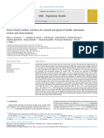 Nature-Based Outdoor Activities For Mental and Physical Health: Systematic Review and Meta-Analysis