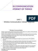 Wireless Communication and Internet of Things