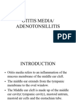 Otitis Media and Adenotonsillitis 1