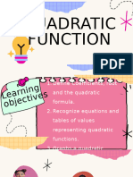 Grade 9 - Math - Quadratic Function