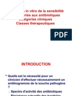 Évaluation in Vitro de La Sensibilité de Bactéries