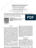 Spectroscopic Ft-Ir Study of Tio Films Prepared by Sol-Gel Method