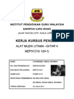 Kerja Kursus Pendek: Alat Muzik Utama - Gitar V MZP3121G 1 (0+1)