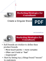 Create A Singular Brand Focus