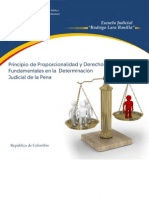 Principio de Proporcionalidad y Derechos Fund Amen Tales en La Determinacion Judicial de La Pena - Colombia