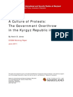 A Culture of Protests: The Government Overthrow in The Kyrgyz Republic in 2010