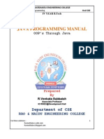 JNTU JAVA Lab Manual Programs