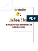 Manual de Procedimiento de Hosteria El Morro 2003